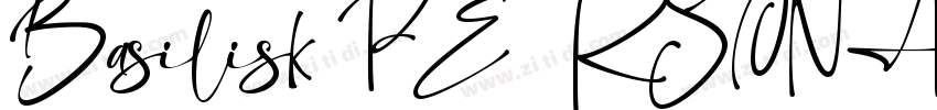 Basilisk PERSONAL US字体转换 Basilisk PERSONAL US字体转换